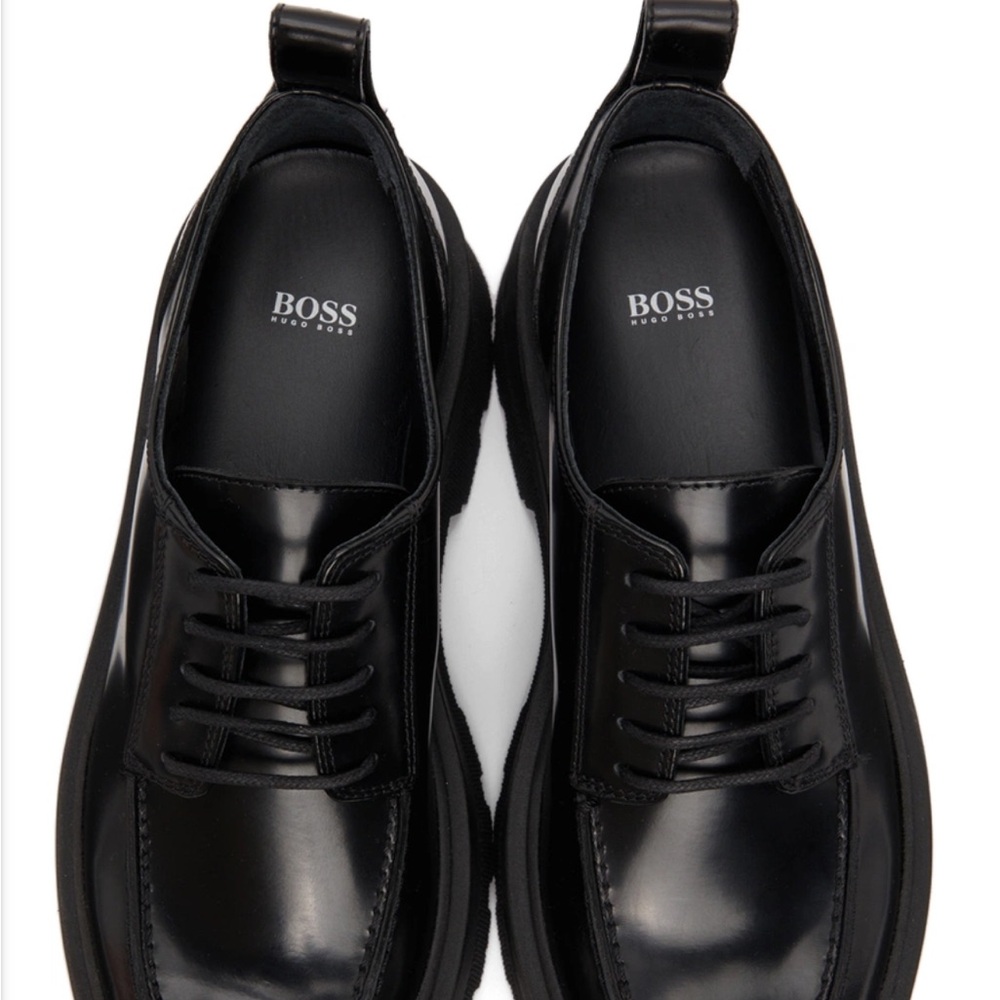 Hugo Boss Black Leather Loafers